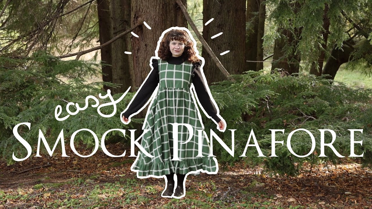🍁 Smock Pinafore Dress Tutorial for Autumn 🍂