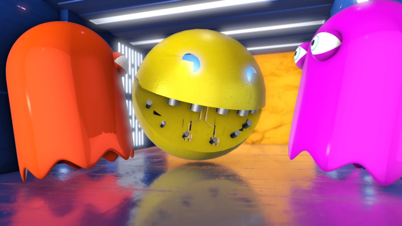 Pacman vs Ghost. Portal to Real Life