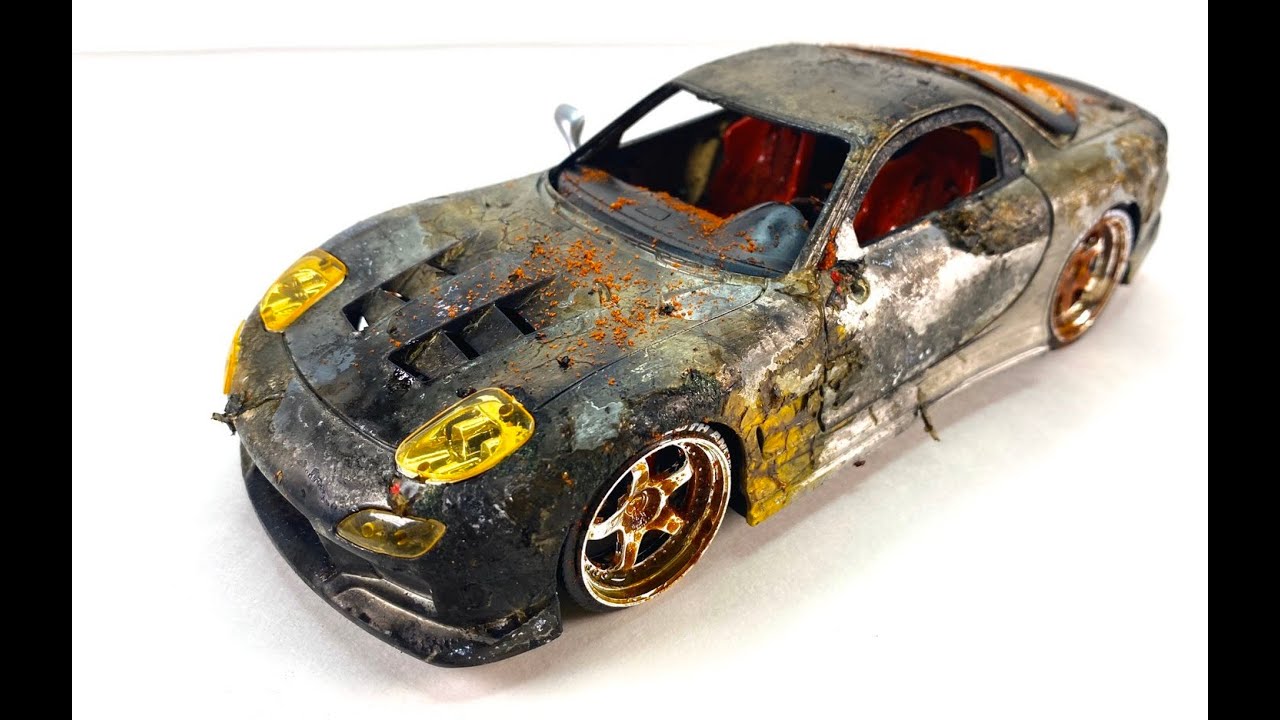 Реставрация 1/24 масштаба Mazda RX 7 из фильма Форсаж