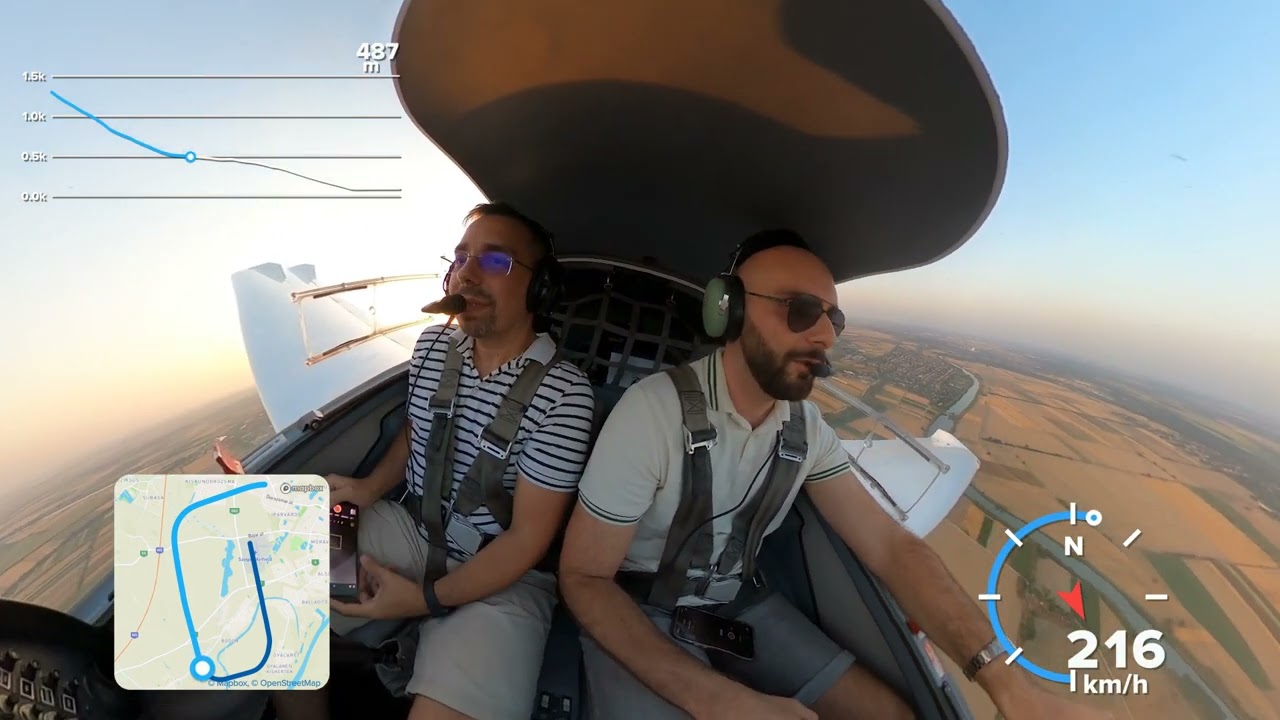 Approach and Landing at Szeged Airport | Diamond DA20 Cockpit View