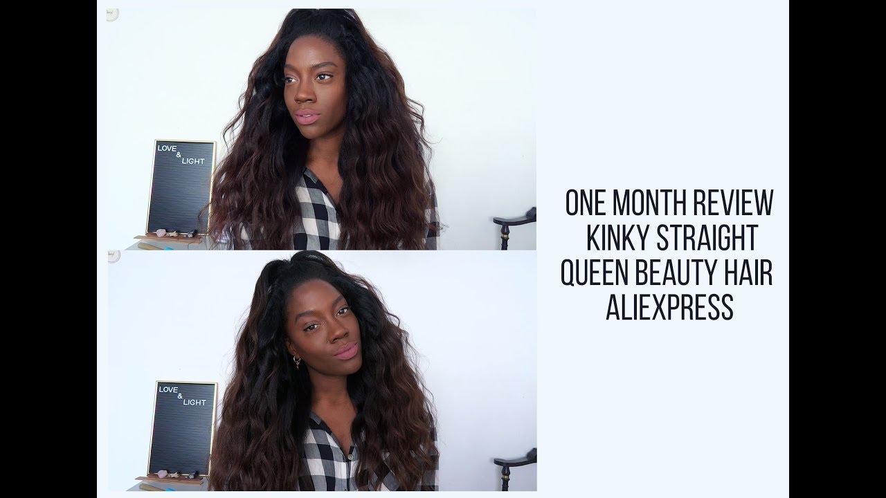One month review | Kinky straight Queen beauty hair - Aliexpress