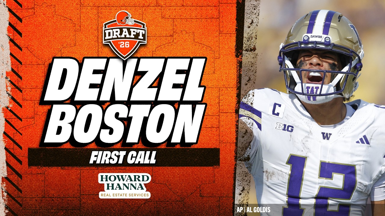 WR Denzel Boston gets The Draft Call at No. 39 Overall | Cleveland Browns