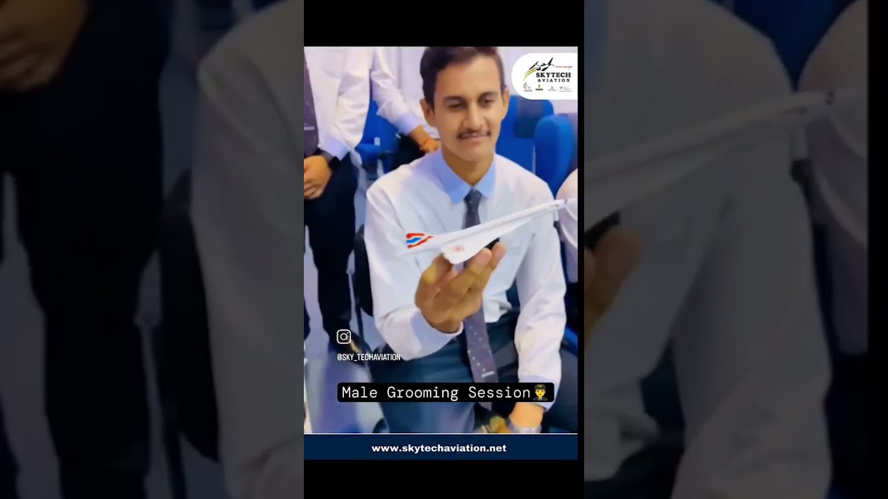 Male Grooming Session 👨&zwj;✈️  No.1 Aviation Training Institute in Guwahati ✈️ #skytech #real #fake