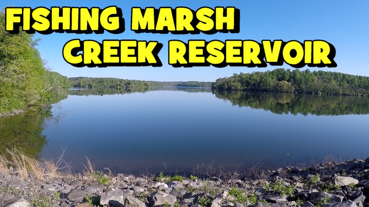 MULTI-SPECIES Fishing MARSH CREEK RESERVOIR! (ft. 1Rod1ReelFishing)