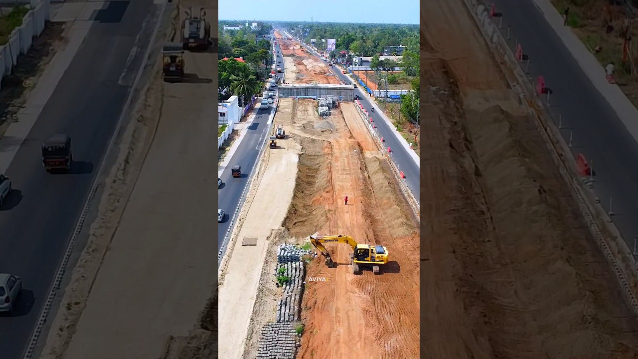 Valiya Kalavoor - Alappuzha nh66 work progress