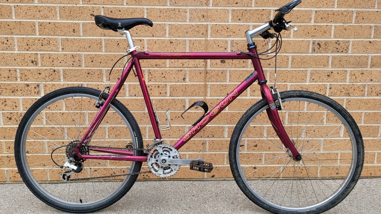 Shogun trailbreaker 3 (1996), retro bike gravel build, 26inch to 700c conversion.