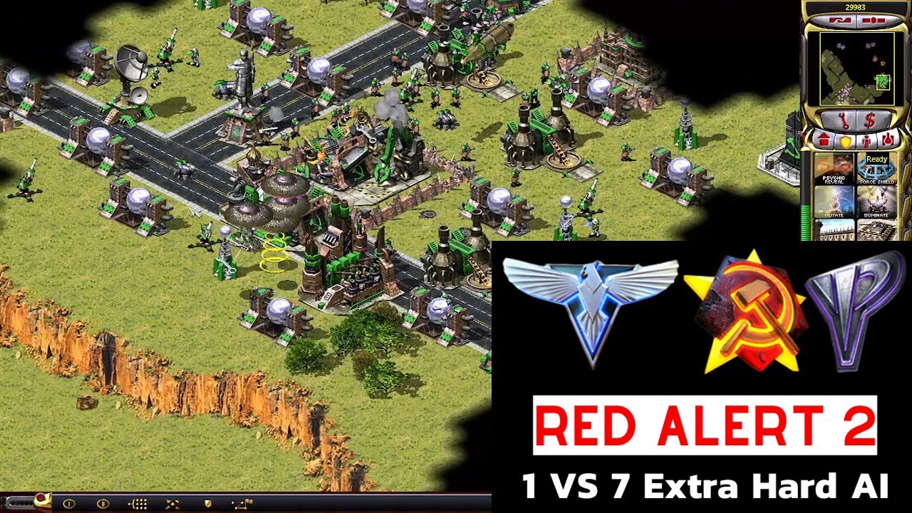 Red Alert 2 Юри's Revenge I 1 Юрий против 7 Brutal AI