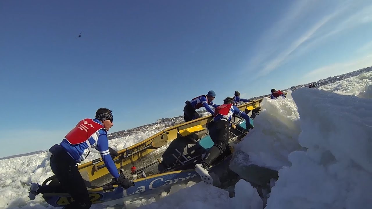 Ice Cup Canoe Race | Crossing the Saint Lawrence River in Quebec