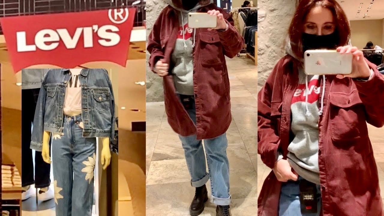 LEVI’S Обзор коллекции и трендов 2021/Культовые джинсы 501 куртки толстовки/ Шопинг влог с примеркой