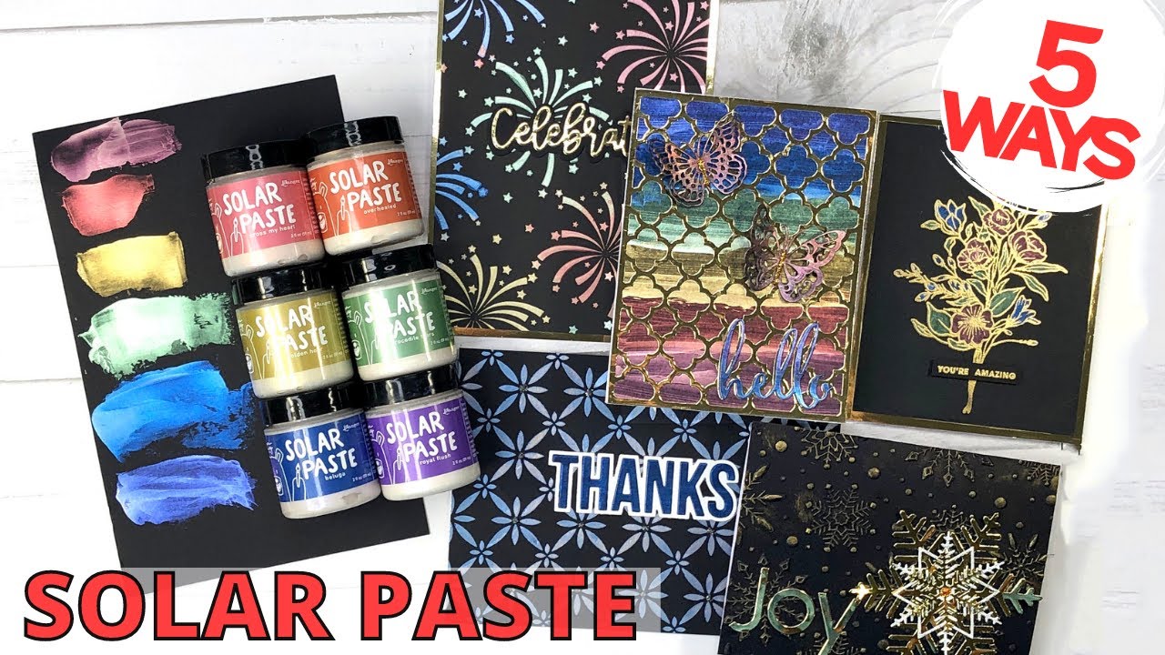 SOLAR PASTE! 5 Ways To Use Simon Hurley's NEW SOLAR PASTE (METALLIC PASTE)!