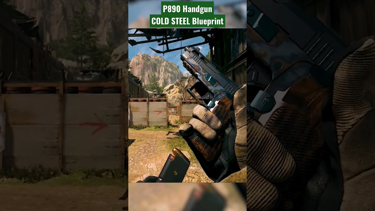 P890 Handgun - COLD STEEL Blueprint - Call of Duty Modern Warfare 2 - 1080p - ASMR #callofduty #cod