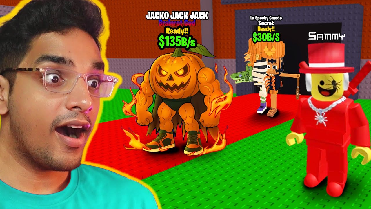 I Stole The 19 NEWEST SPOOKY BRAINROTS in Steal A Brainrot!!