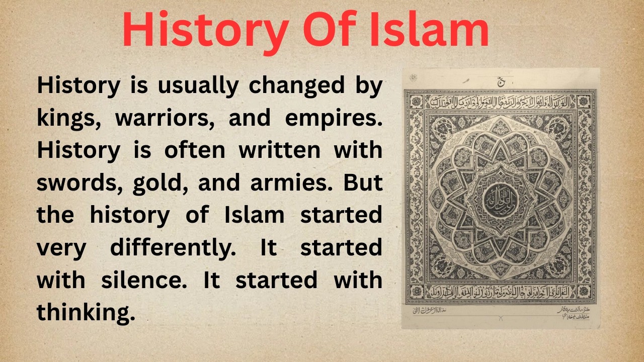 History Of Islam || A Life Changing Motivational Story || Improve Your English Fluency ✅