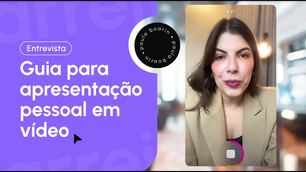 COMO FAZER APRESENTA&Ccedil;&Atilde;O PESSOAL EM V&Iacute;DEO. EXEMPLO PARA VOC&Ecirc; SEGUIR!