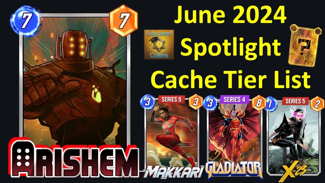 Spotlight Caches Tier List for June 2024 (Marvel Snap)