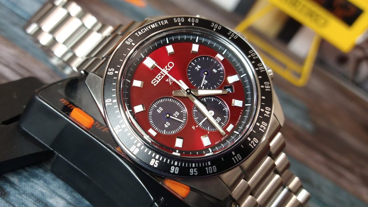 Seiko Prospex SSC927 Speedtimer Solar Chronograph Crimson Red