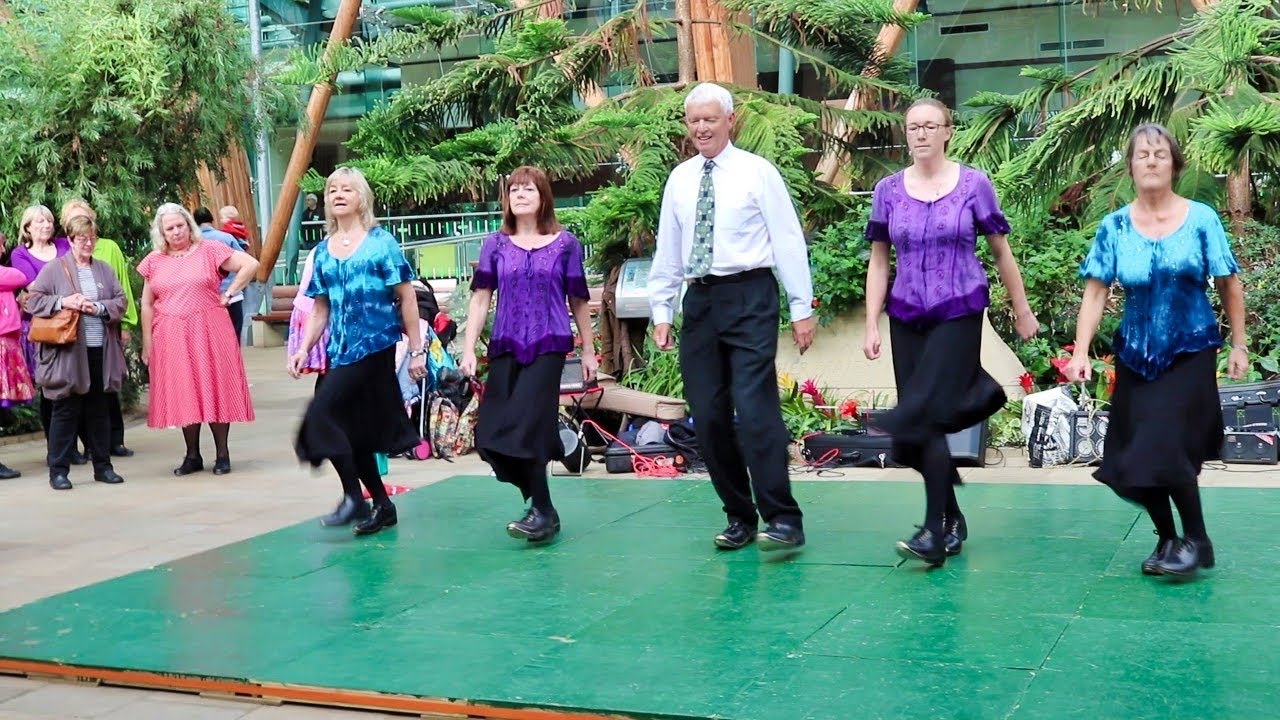 Clogarhythm in Sheffield Winter Garden 2019 2
