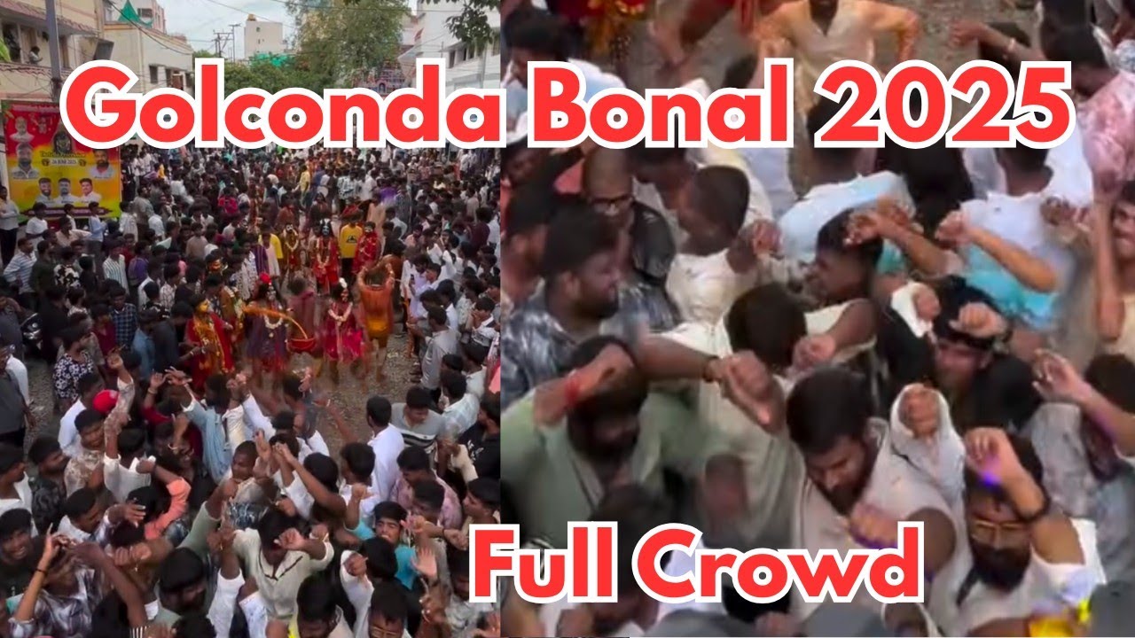 Golconda Bonal 2025|Pothuraj Dance 2025|Hyderabad Bonalu 2025| #golcondabonalu2025 #pothrajdance