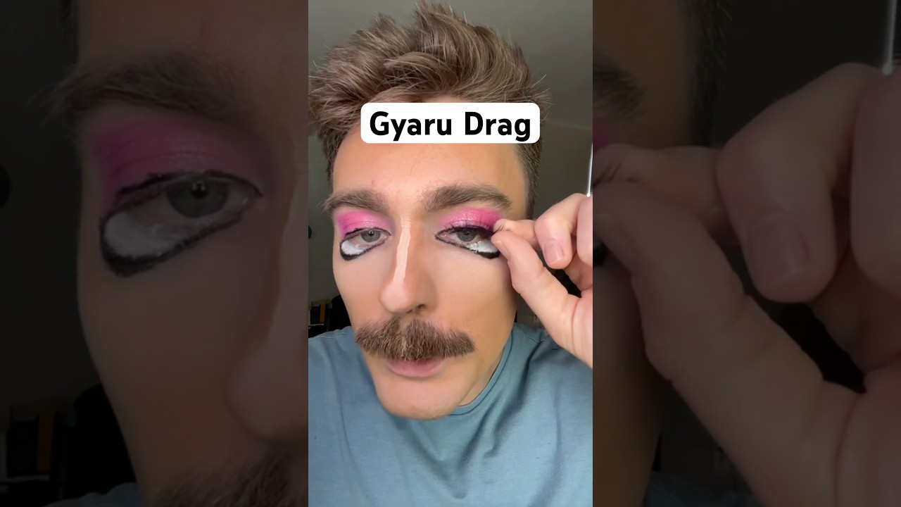 Парень становится девчонкой #gyaru #gyarumakeup #makeuptutorial