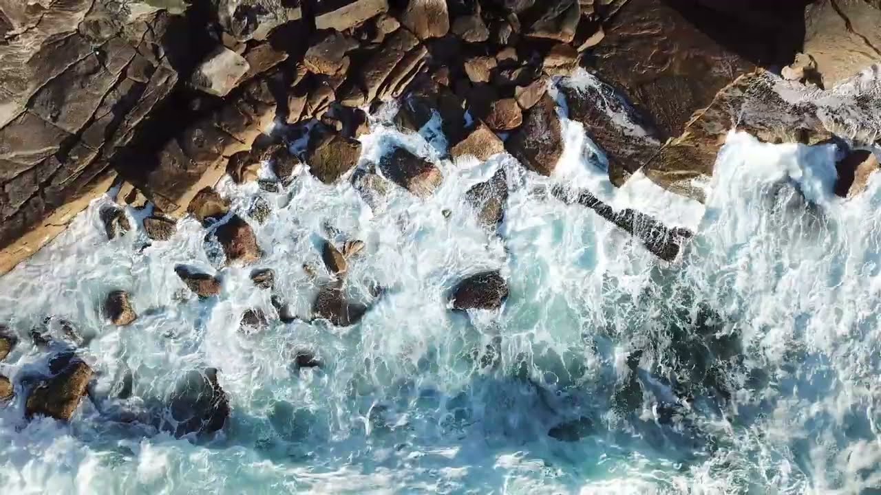 Звук Морских Волн 2 Часа 🌊 Волны с Лёгкой Музыкой