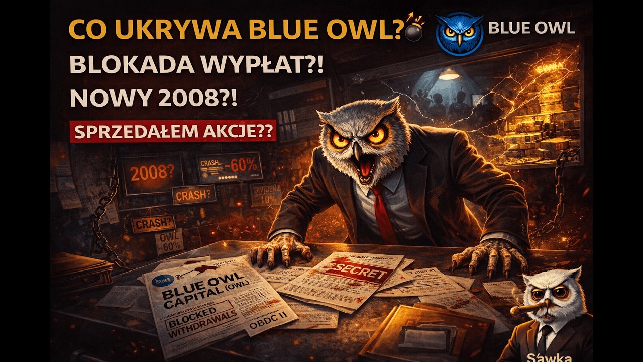 CO UKRYWA BLUE OWL? 💣 BLOKADA WYPŁAT  I POWT&Oacute;RKA Z 2008?! SPRZEDAŁEM AKCJE ? CO DALEJ Z BLUE OWL ?