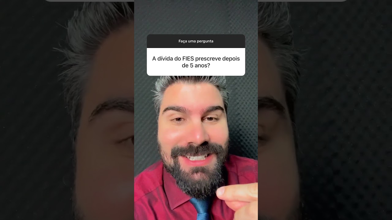 EM QUANTO TEMPO A D&Iacute;VIDA COM O FIES PRESCREVE?