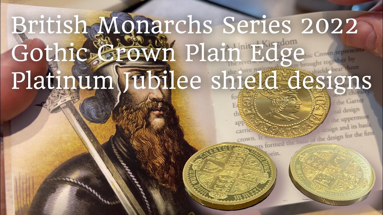 The Ultra desirable 2021 Gothic Crown Plain Edge in Gold mimics the 1847 crown silver original!