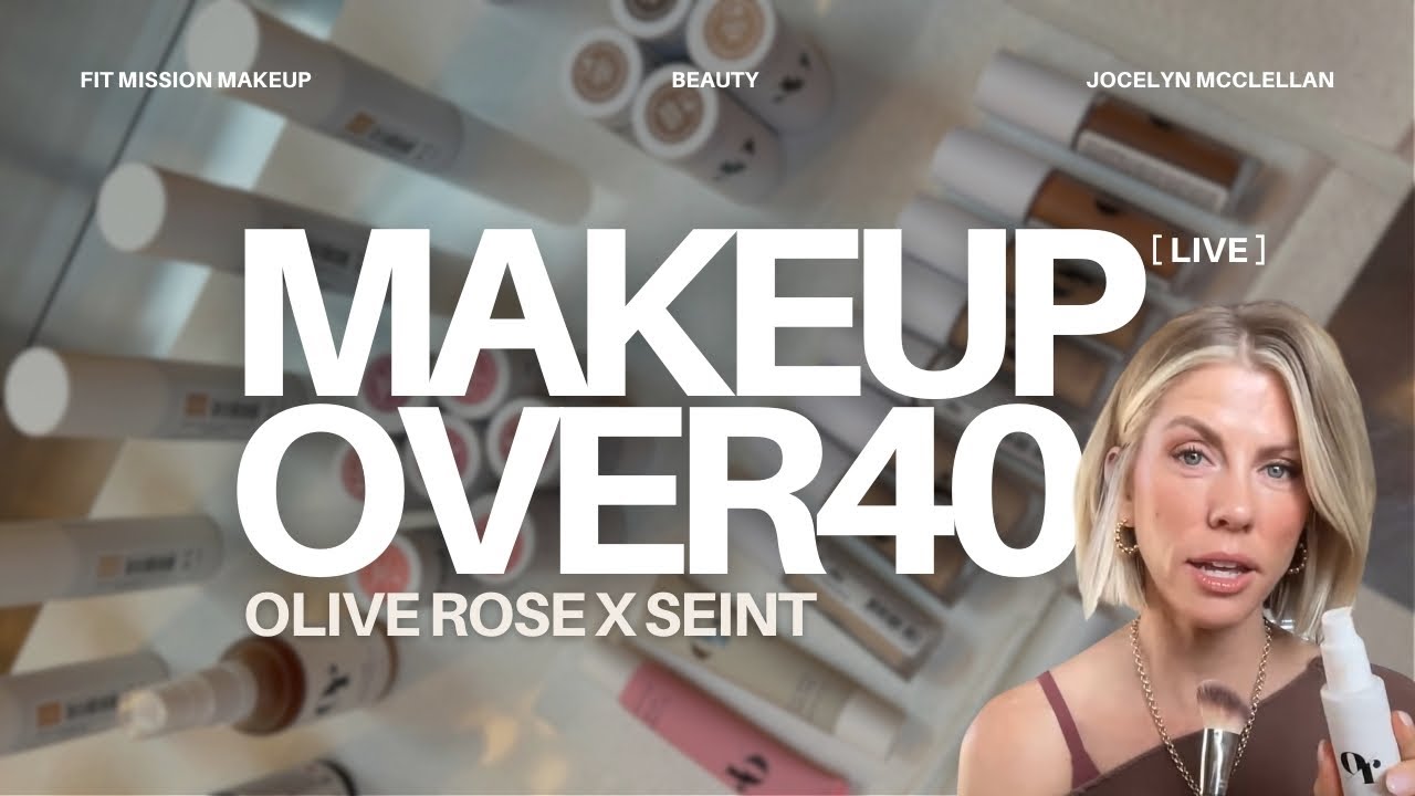 Olive Rose skin tint + Seint cream makeup tutorial over 40