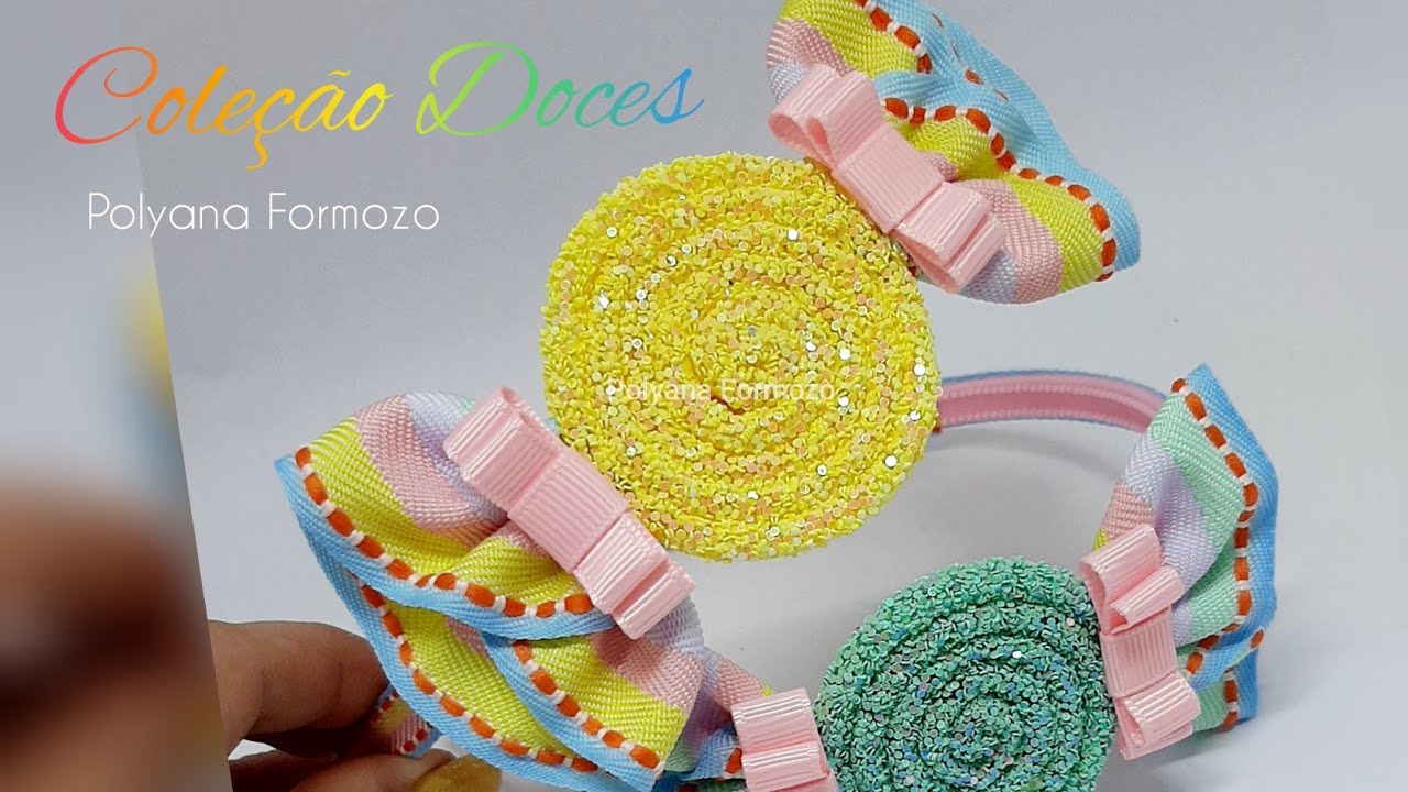 Tiara Coleção Doces - Fácil para iniciantes!! Bora vender muito By Poly Formozo