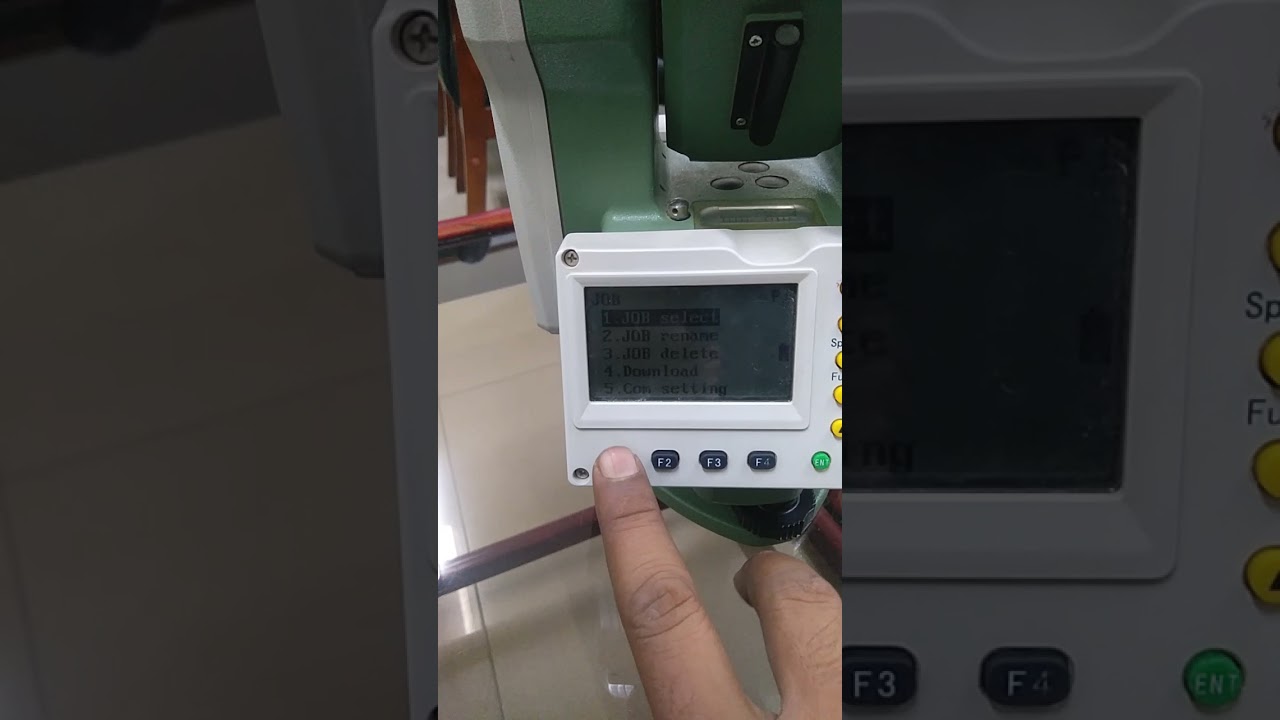 Foif total station job, station and back Station