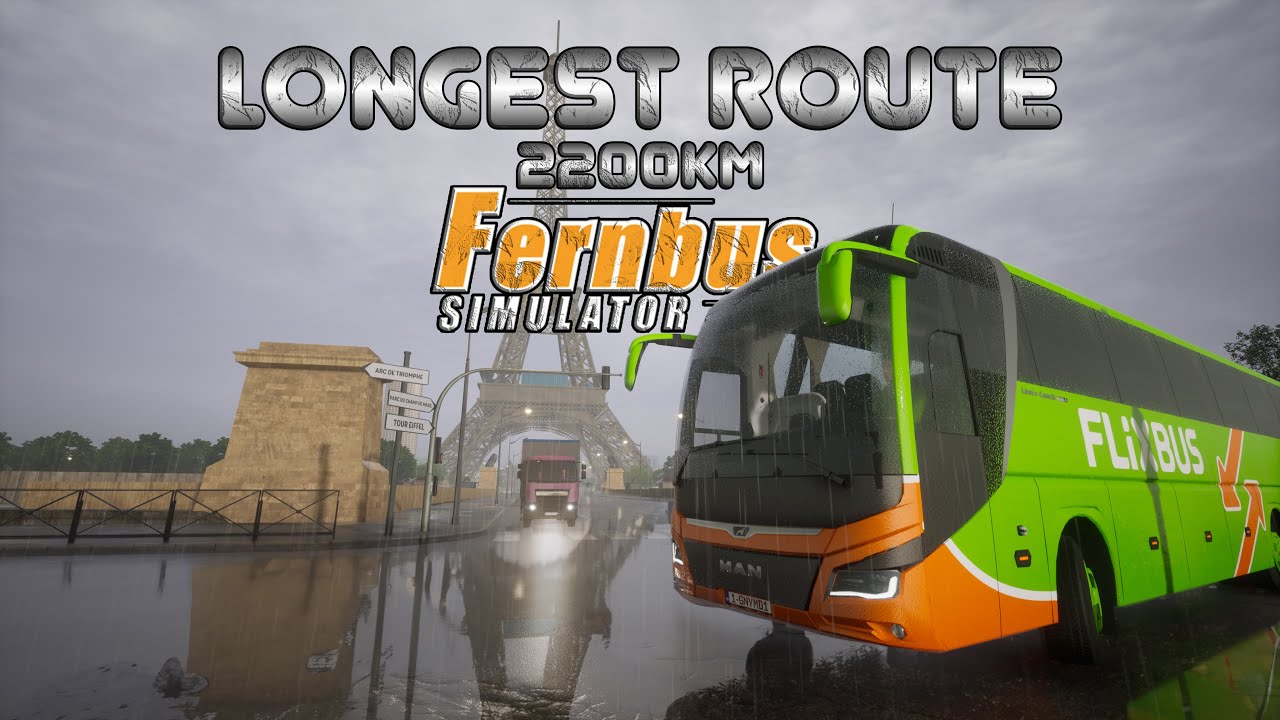 Самый длинный маршрут | Париж — Фленсбург | Fernbus Simulator | Logitech G29