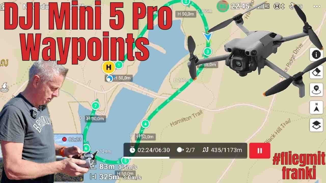 DJI Mini 5 Pro Waypoints ausprobiert und erklärt ! 