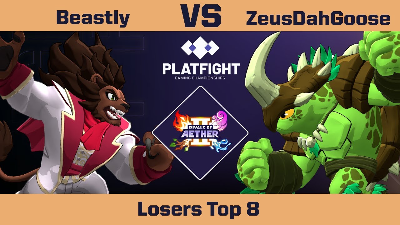 Beastly (Zetterburn) против ZeusDahGoose (Kragg) - Топ-8 проигравших - Rivals 2 | Platfight Online