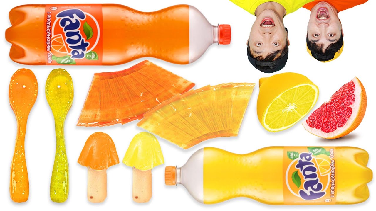 Yellow Food VS Orange Food Challenge 노란색 주황색 음식 챌린지 먹깨비 MUKKABI