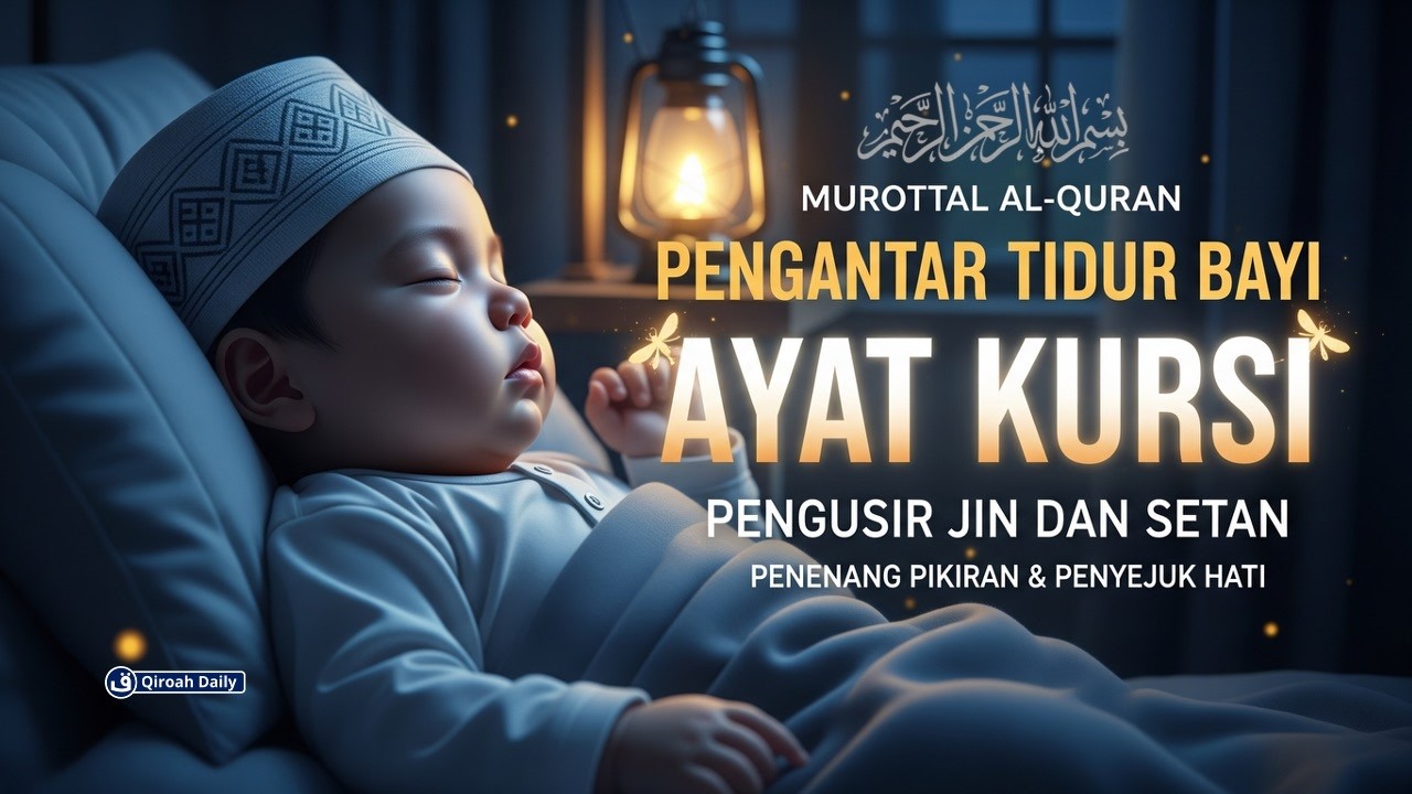 Murottal Pengantar Tidur | Ayat Kursi 100x اية الكرسي Pengantar Tidur Gelisah Rewel Agar Nyenyak