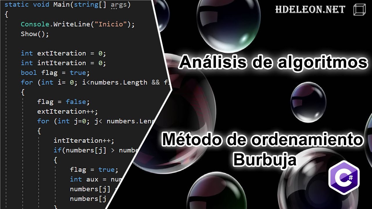 Analizando el método de ordenamiento Burbuja en C#