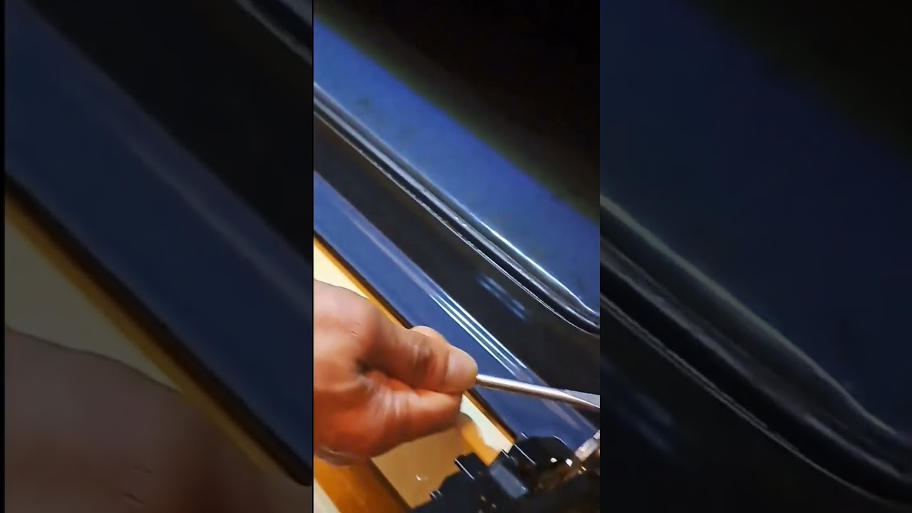 How to remove oven door glass.