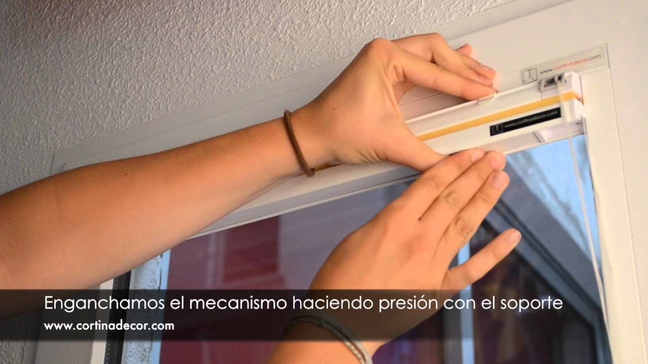 Como montar una cortina plisada dentro del junquillo