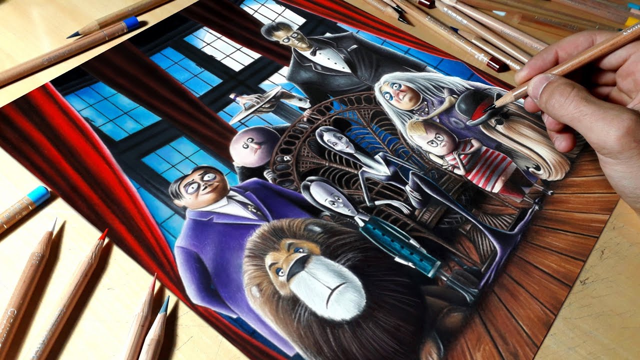 Drawing The Addams Family