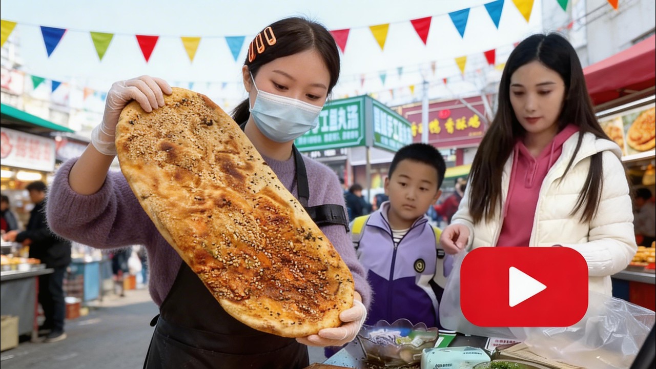 The Secret Glaze! 🖌️ Watch the fresh scallions rain down on the spicy, glowing crust.✨#FoodVisuals