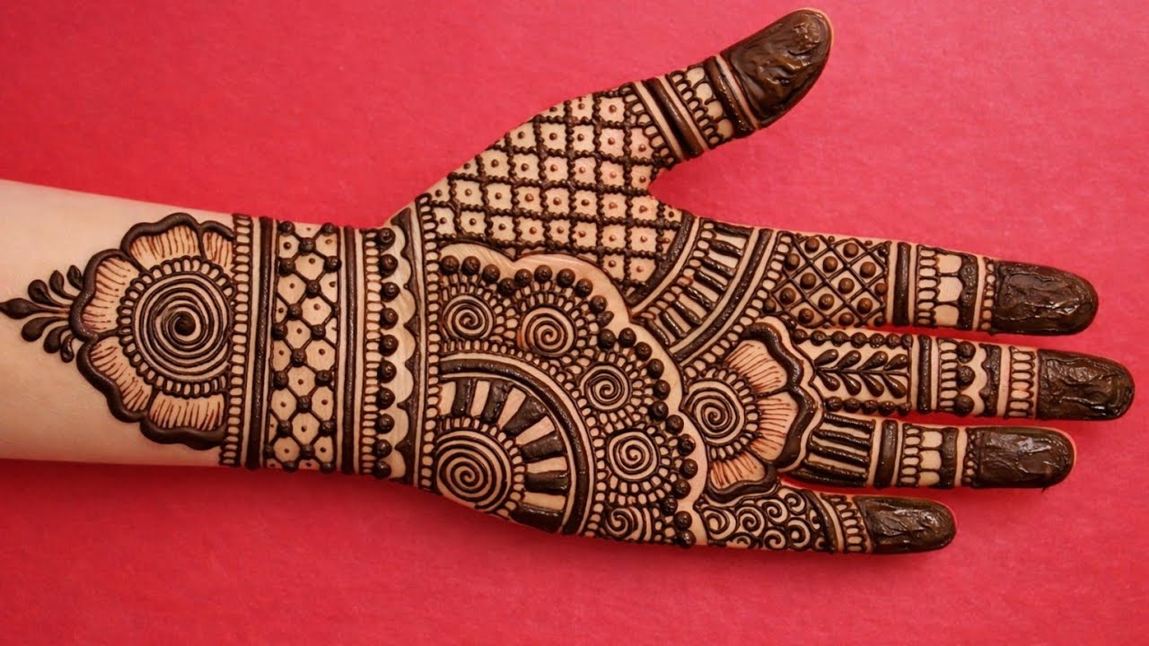 Simple beautiful front handmehndi design | Easy stylish new mehandi design | simple mehandi design 