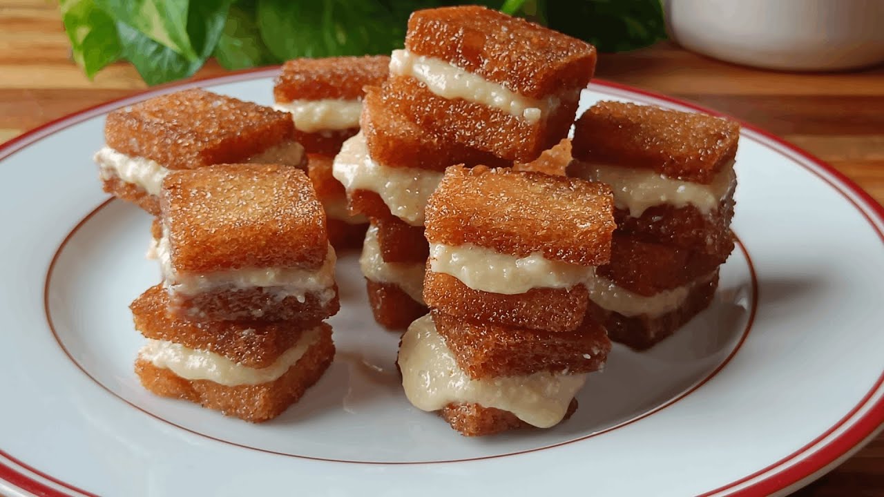 Delicious Bread Dessert Recipe |  Quick & Easy Sweet Treat with Simple Ingredients