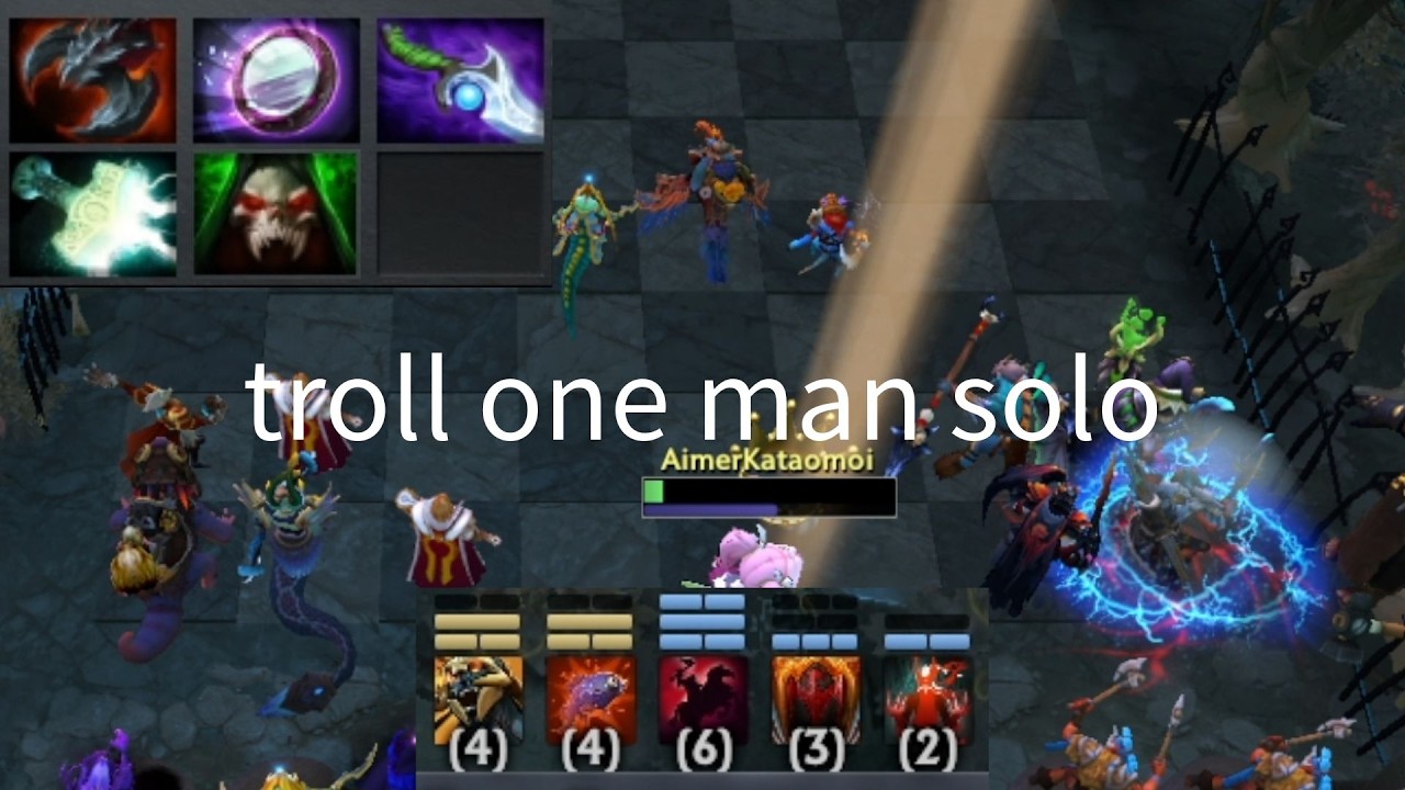 troll one man solo - Dota Auto Chess DAC