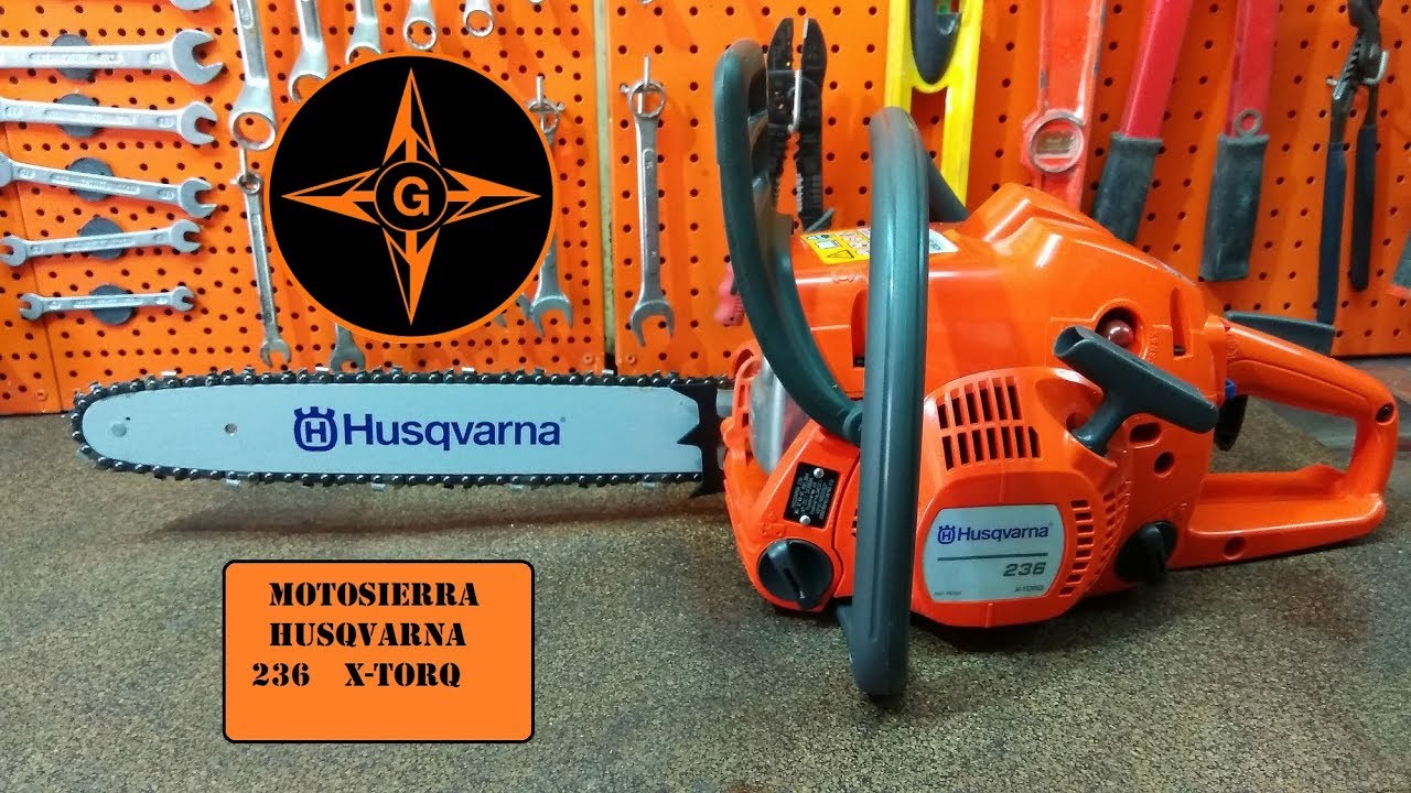 Motosierra Husqvarna 236 x torq,montaje,puesta en marcha,liquidos y mantenimiento