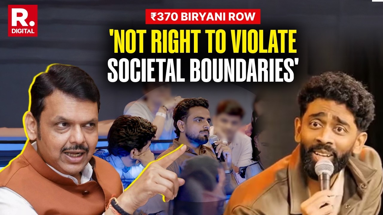 CM Fadnavis Reacts On Pranit More's Stand-up, Says Dignity Should Be Maintained | ₹370 Biryani Row