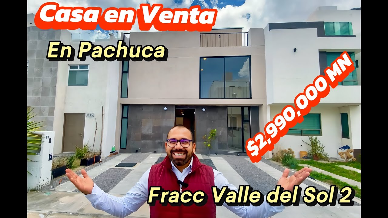 Vendo casa en Pachuca $2,990,000 Fracc. Valle del Sol 2 a 10 min de plaza Galerías