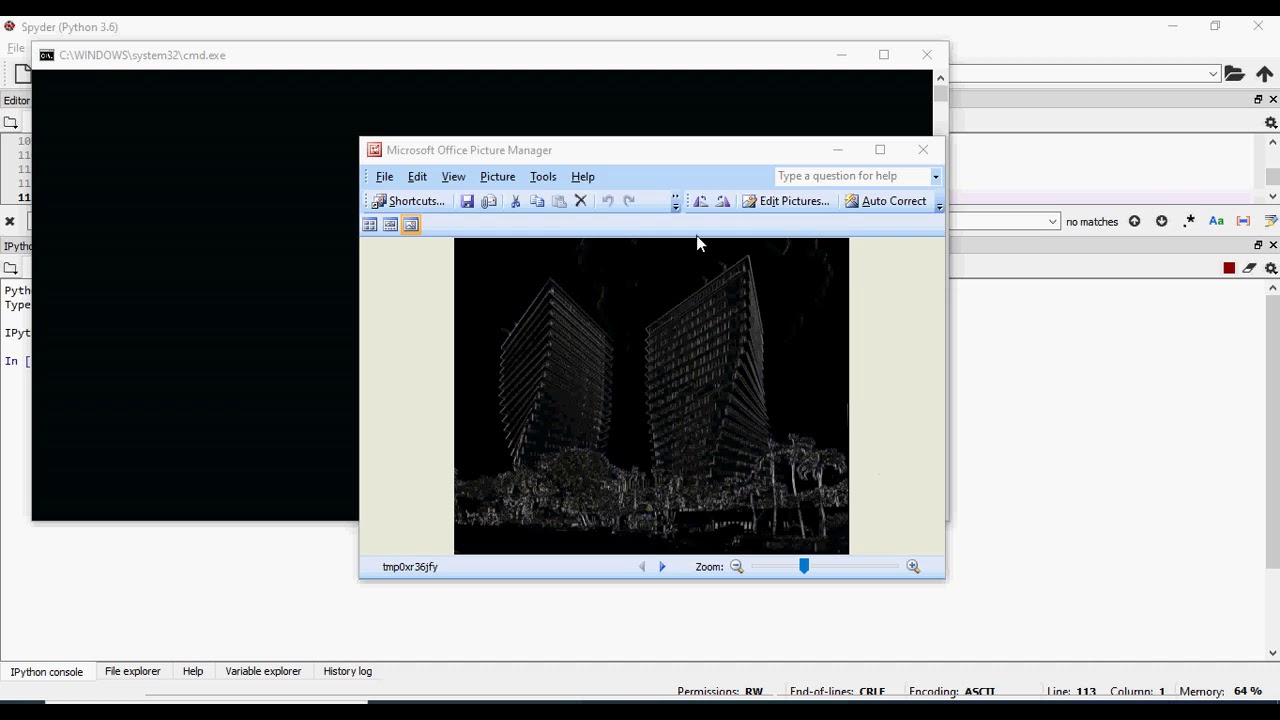 Basic edge detection using Python