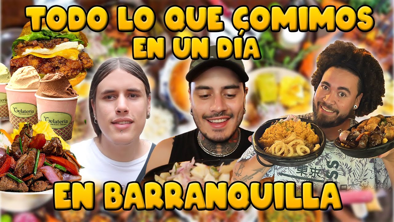 TODO LO QUE NOS COMIMOS EN UN D&Iacute;A en BARRANQUILLA !! 🤯