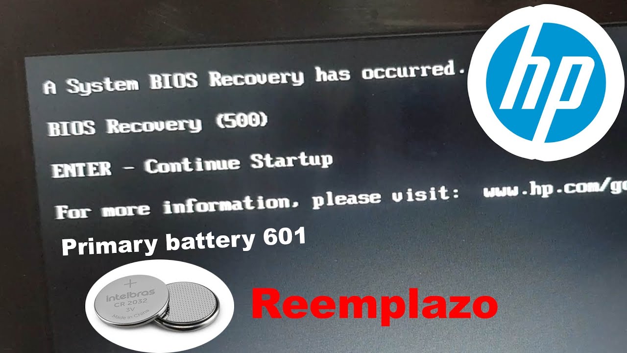 💪Error Primary Battery 601 - Note Book HP 4310s, reemplazo de bater&iacute;a interna