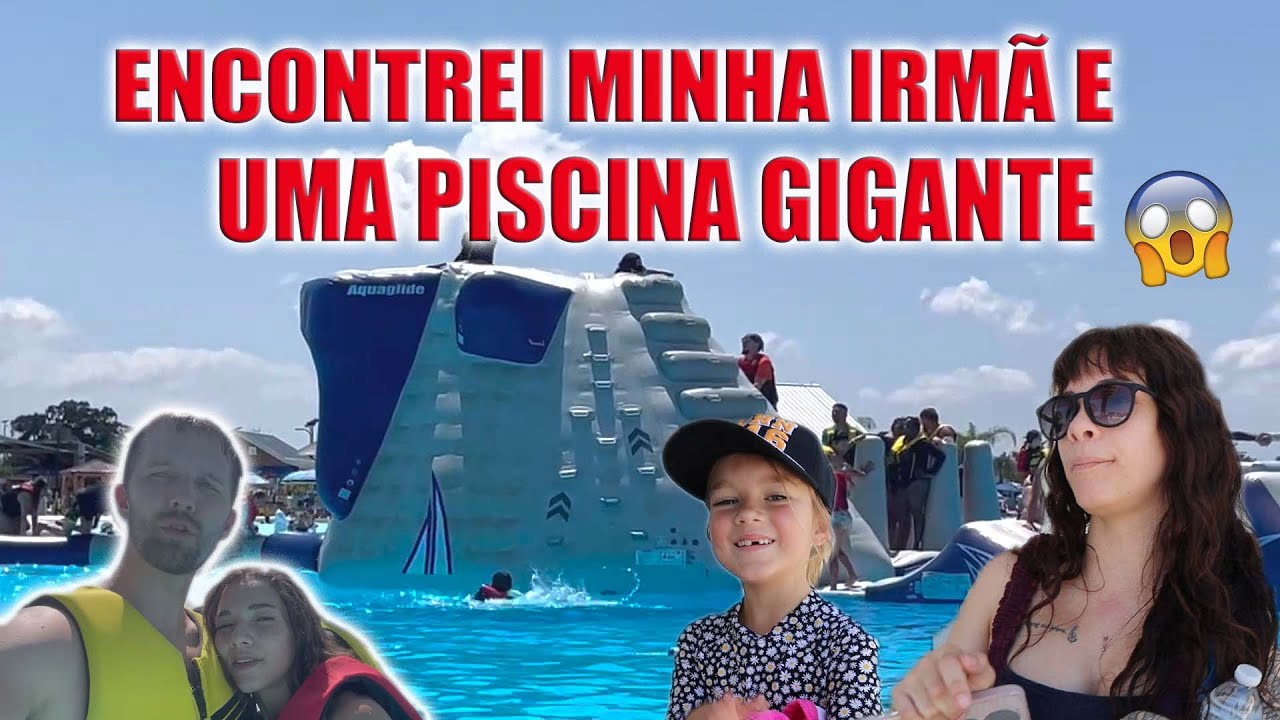 ENCONTRAMOS A MINHA IRM&Atilde; EM UMA PISCINA GIGANTE + BONECA DA LOL QUE VOA!